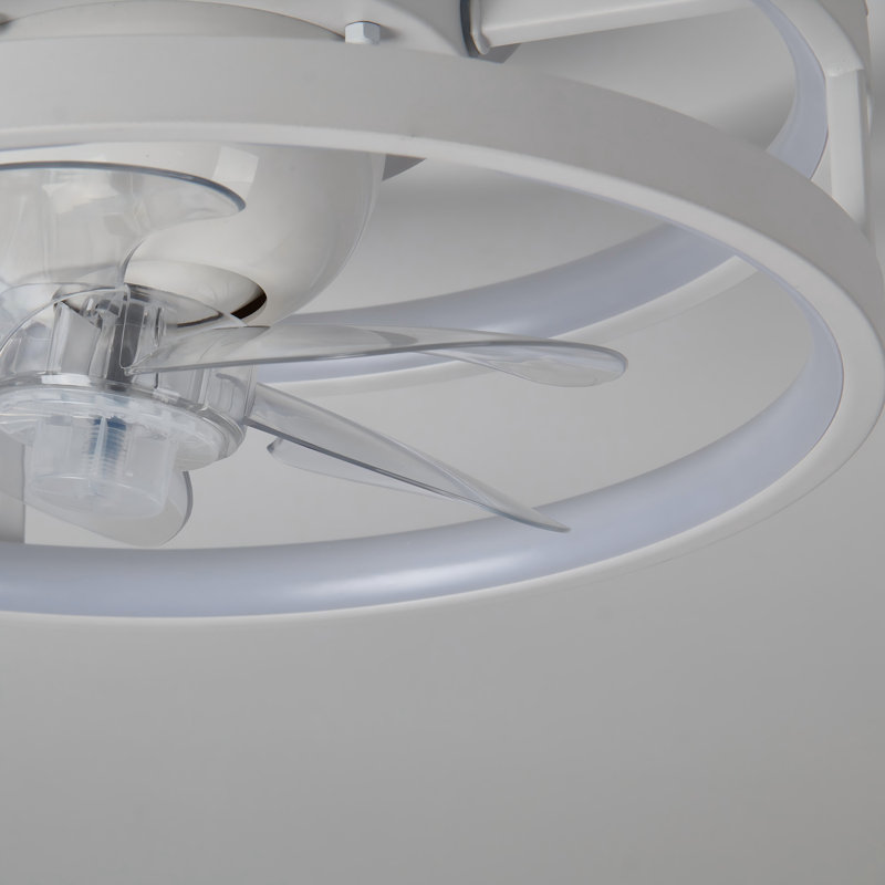 Gurley 13" Oscillating Flush Mount LED Ceiling Fan with Remote