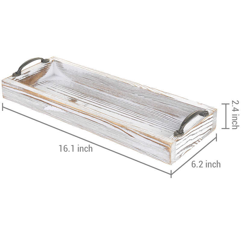 Bathroom Accessory Tray, White
