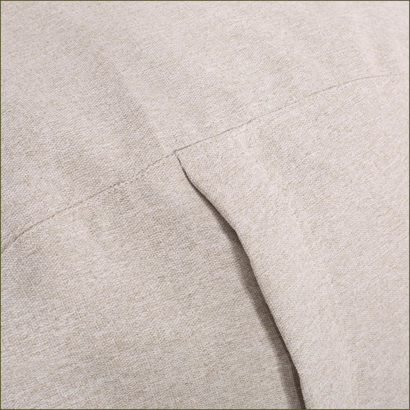 Fauteuil à billes allongé 6,5 pi Zeon - Naturel & amp; Brun clair | Tissu