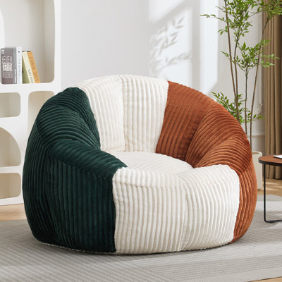 Modern Oversized Curduroy Bean Bag
