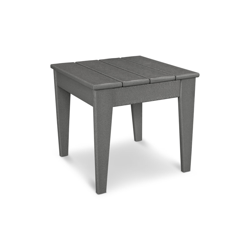 Newport 18" Side Table, Slate Gray