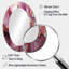 Miroir mural rose et doré-355252170