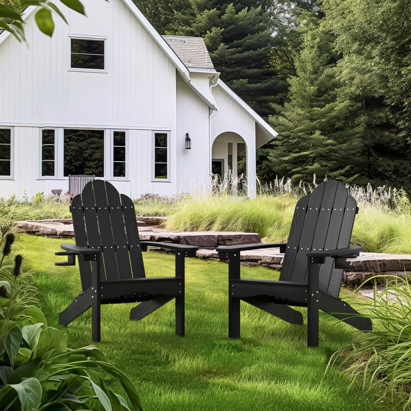 HDPS Adirondack Chair, Black