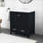 30" Black Bathroom Vanity With Single Sink
