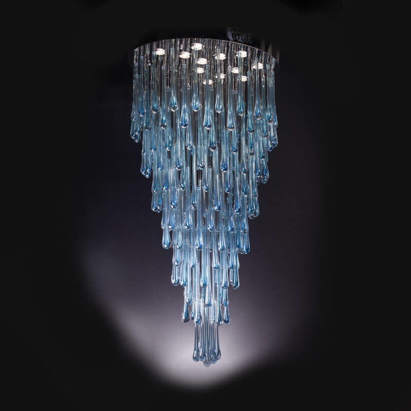 Stancil 25 - Light LED Tiered Chandelier