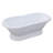 Kingston Brass Aqua Eden 67-Inch Acrylic Oval Double Ended Pedestal Tub (No Faucet Drillings)