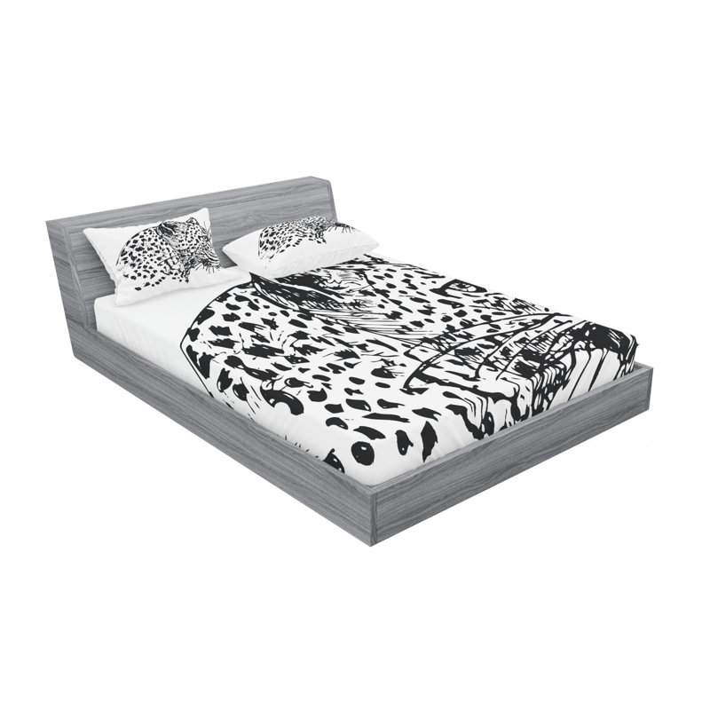 Microfiber Sheet Set, Queen Sheet Set with Fitted Sheet