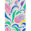Papier peint floral abstrait mural