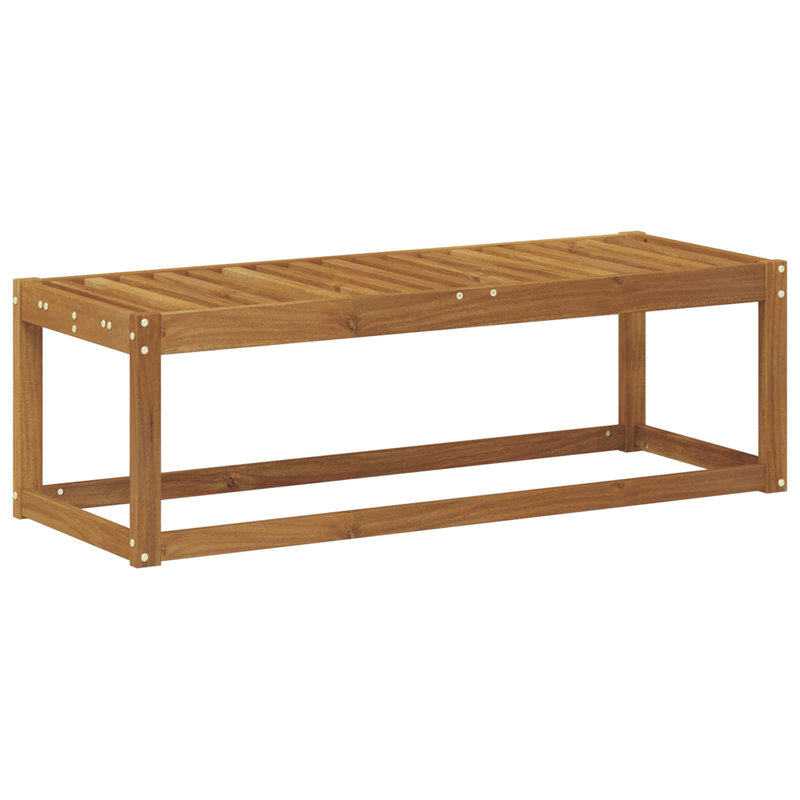 Solid Wood Outdoor Bench, 37cm H x 115cm W x 43cm D