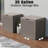35 Gallon Resin Deck Box( Pack of 2), Outdoor Storage Box-168042605