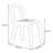 Blue Solid back side Chair(Set of 2)
