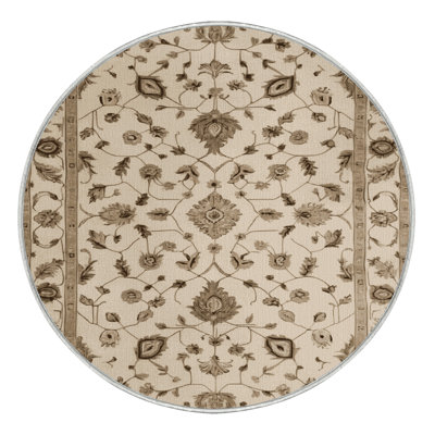 Machine Washable Tabriz Beige Area Rug