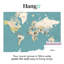 Superfresco Easy World Map Blue Print To Order Mural