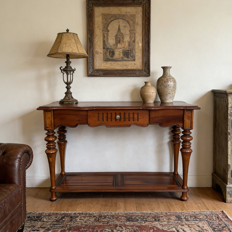 American Retro Solid Wood Console Table