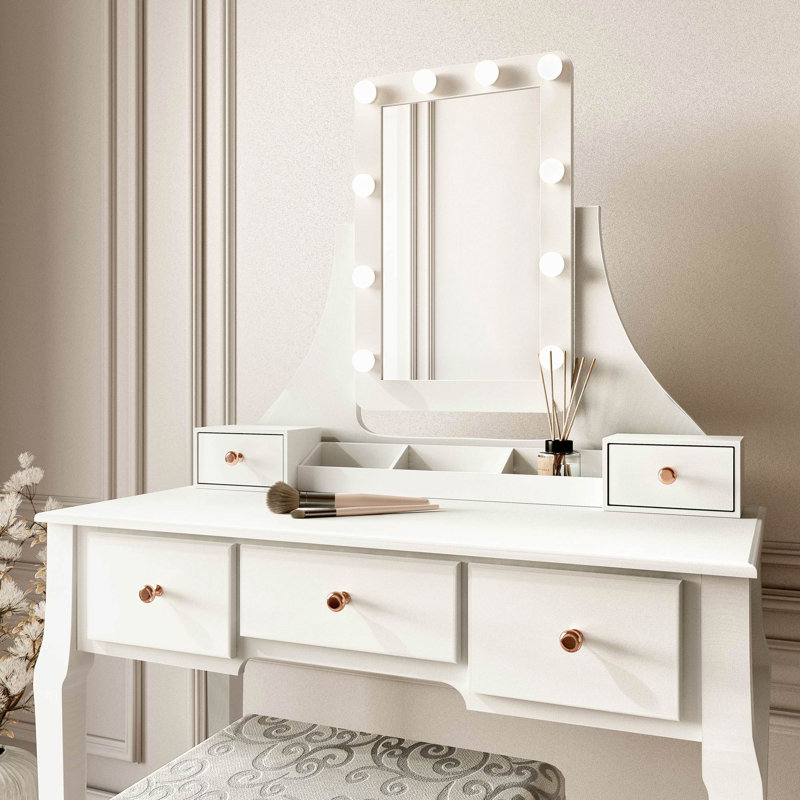 Gully Dressing Table with Mirror
