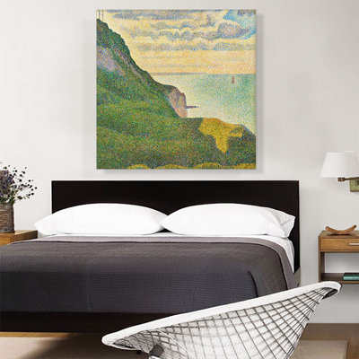 " Seascape At Port-en-Bessin Normandy 1888 " by Georges Seurat Painting Print