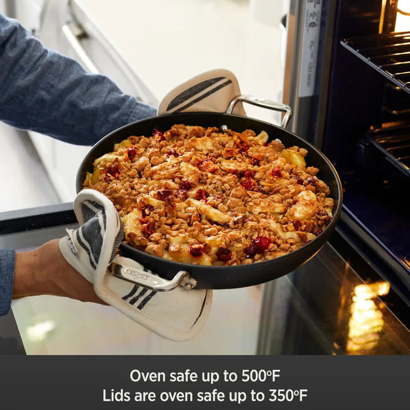 HA1 Nonstick 6 Qt Dutch Oven Pan With Lid, Acacia Wood Trivet And Spoon