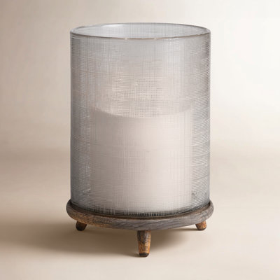 Glass Hurricane Candle Holder