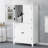 Elegant Bathroom Floor Storage Cabinet, Bathroom Storage Unit, Freestanding Cabinet With 4 Doors, Adjustable Shelves, Adaptable Shelves, White-2001836532