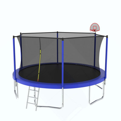 14 pi pour enfants avec filet de sécurité pour enclos extérieur pour grand trampoline