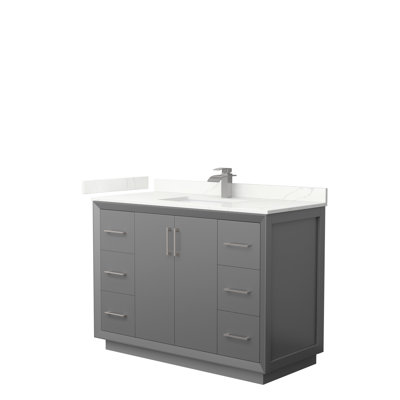 Meuble-lavabo simple avec plateau Strada 48