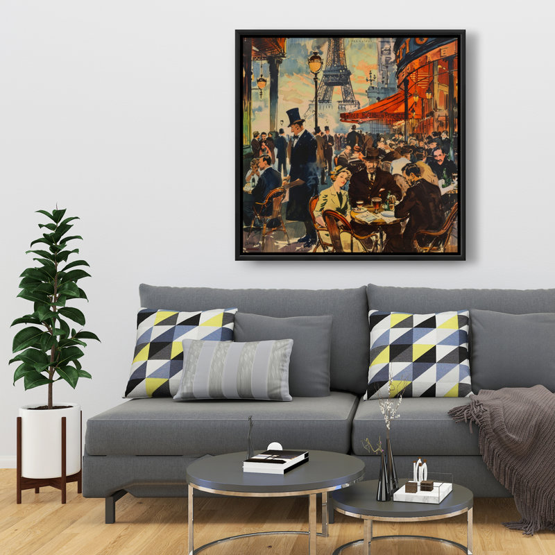 Served - Orange Framed Canvas for Stylish Home Decor