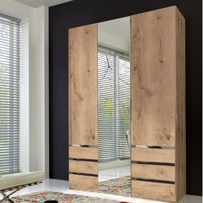 Aelia 3 Door Manufactured Wood Wardrobe