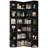 73.9" H Corner Bookcase 6 Tier L-Shaped Bookshelf-1979549289