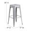 Kai Industrial Style Bar Stool - Set of 4 - Modern Metal Counter or Bar Height-1394825077-1394825072