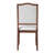 Set of 4 Farmhouse Dining Chairs - Upholstered High Back Chairs with Rubberwood Legs-476553522
