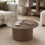 Ensemble de 2 tables basses en MDF pour salon, appartement et espace de loisirs