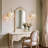 Vintage Wall Light, Glass Crystal Wall Sconce