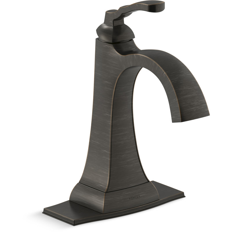 Ridgeport Single Hole Bathroom Faucet and ScratchShield Technology, Matte Black