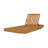 Acacia Wood Chaise Lounge with 2-Fold Thin Cushion-1812683137