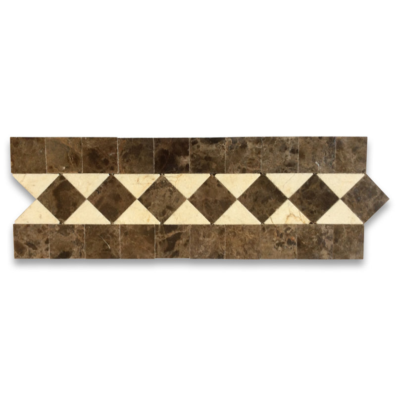 Carrelage beige 12 po x 4 po Listello