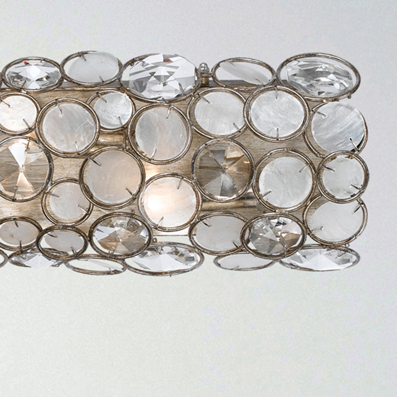 Fonville 4 -Light Dimmable Antique Silver Vanity light