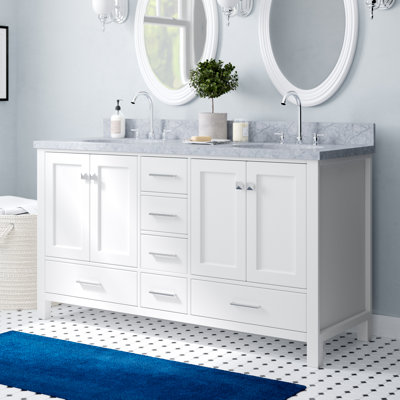 Ensemble de meuble-lavabo double 61 po Amariani
