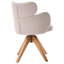 MARCY 49cm H Boucle Upholstered Armchair in Beige, Brown