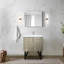 Meuble-lavabo rustique de l 30 po x P 20 po avec comptoir en marbre et miroir - fermeture en douceur, fabrication de matériaux, options de rangement abondantes disponibles et revêtement à finition grattée de 28 po, beaucoup d'espace