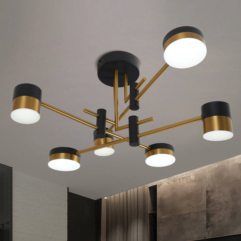 LED Ceiling Light Black Ceiling Light with Remote Modern Ceiling