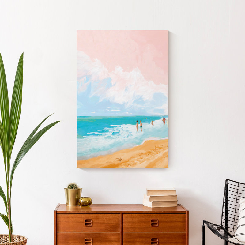 Reproduction d’art sur toile tendue, "Summer Beach"