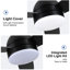 Ventilateur de plafond intelligent à DEL intégré 48 po avec télécommande et pales en contreplaqué Smart