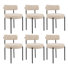 Zarrin Upholstered Metal Frame Side Dining Chair Set