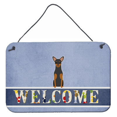 Décoration murale welcome bouledogue english