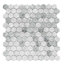 Carreau de mosaïque en verre 1 po x 1 po Eterna Hex-128781583