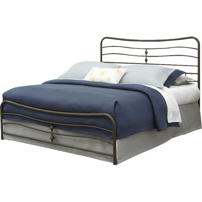 Cosmos Metal Sleigh Bed