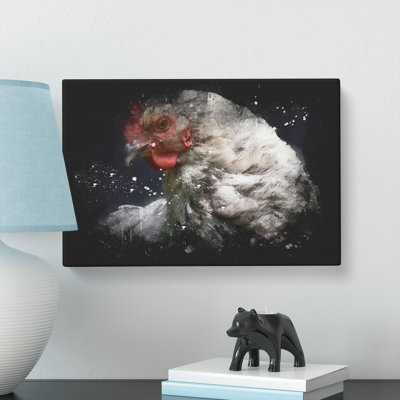 White Hen - Wrapped Canvas