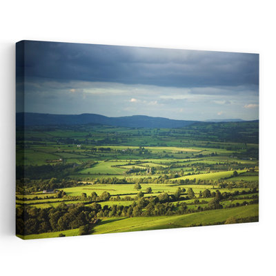 Pastoral Fields Near Clonea County Waterford Ireland Abstract Contemporary Landscape Nature Art