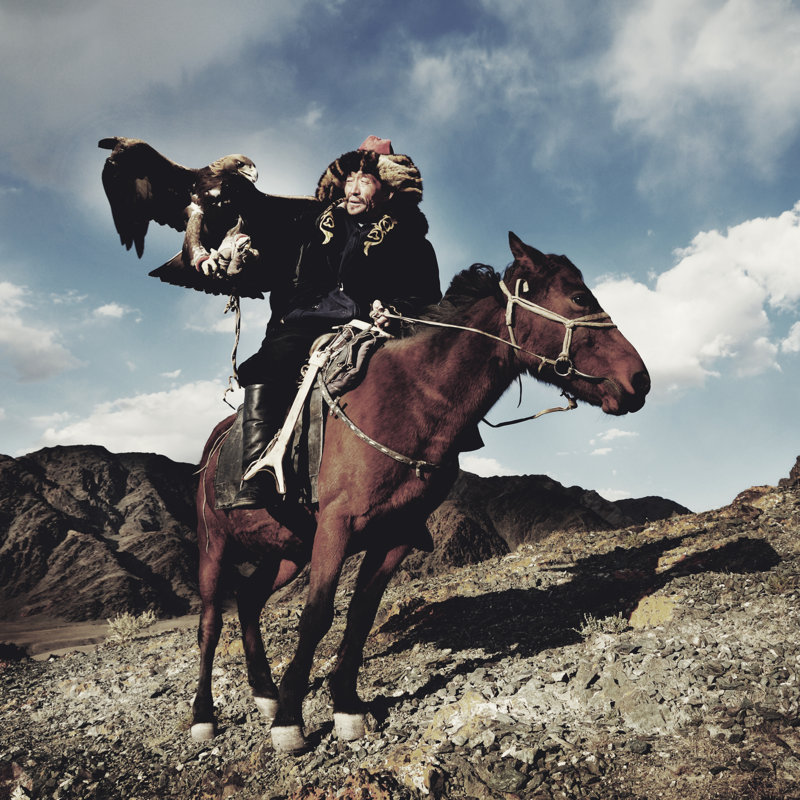 Mongolian Man par Rawpixel - Photographie sur toile tendue, H 12 po x l 12 po