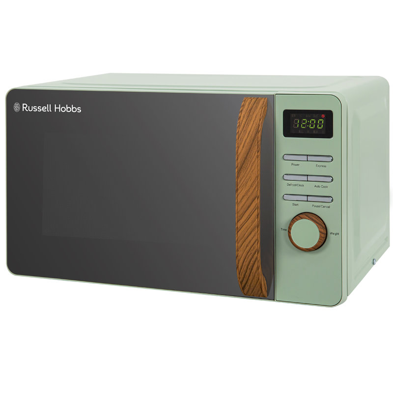 Russell Hobbs RHMD714G-MN Scandi Compact Digital Microwave 17L Grey, Green